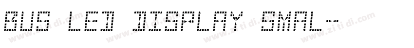 bus led display smal字体转换